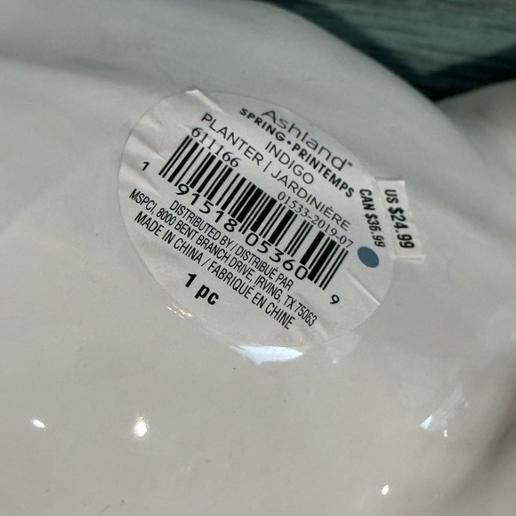 🚫SOLD🚫Ashland White French Bulldog Ceramic Planter Or Storage Trinket Holder NWT - Picture 8 of 8